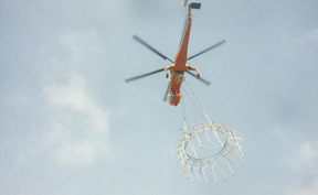 Lightning Protection - Louisiana (Helicopter Slinging)