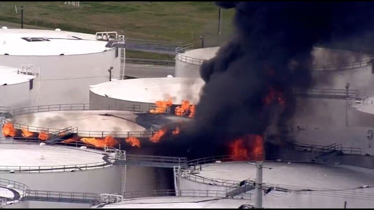 Combating tank battery fires in West Texas