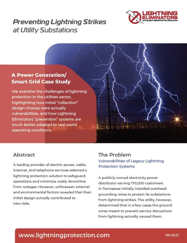Preventing Lightning Strikes at Utility Substations