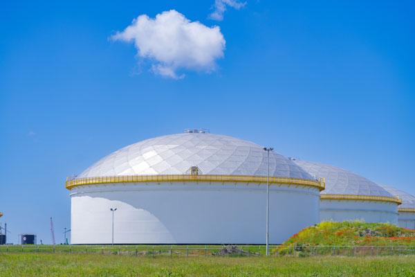 Photo of Geodesic Dome Storage Tanks